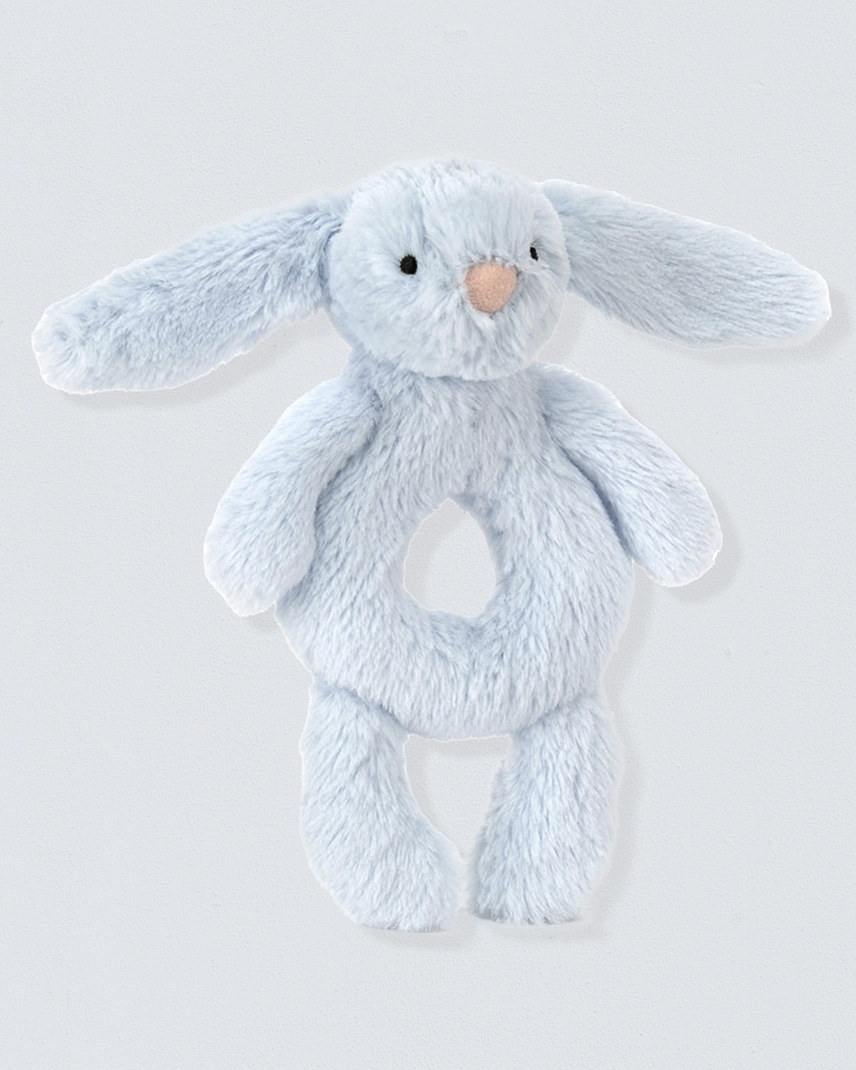 Jellycat Round Bunny Light Blue Rattle Toy